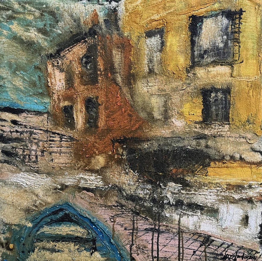 Oil painting Contrary to Serhiy Kovalev: Title: Oil painting Contrary to Serhiy Kovalev Description: No.Galler 90*** ABOUT THIS PAINTING **** TITLE: "Contrary to"* ARTISTS: Serhiy Kovalev* SIZE: 67x67 cm/26.37x26.37 inches'* MEDIUM: oil, can