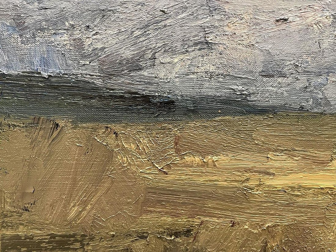 Oil painting Clouds over the field Arsen Rustamov - 6