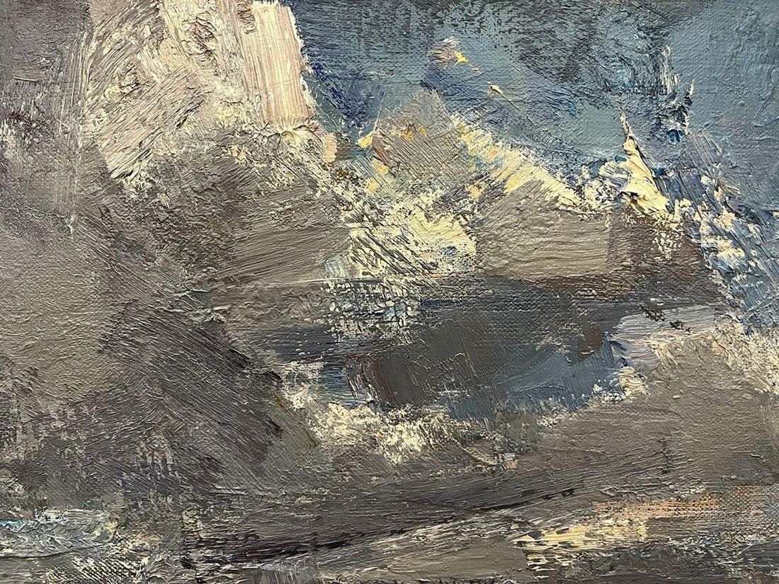Oil painting Clouds over the field Arsen Rustamov - 7