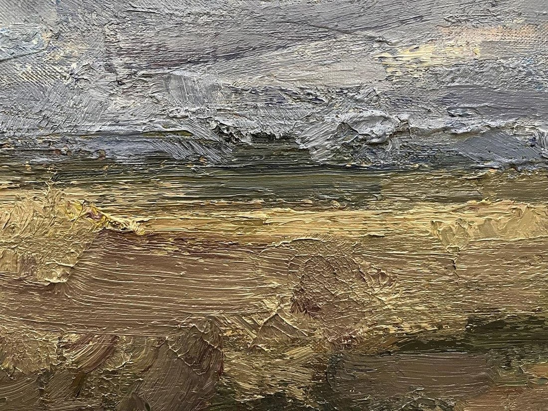 Oil painting Clouds over the field Arsen Rustamov - 8