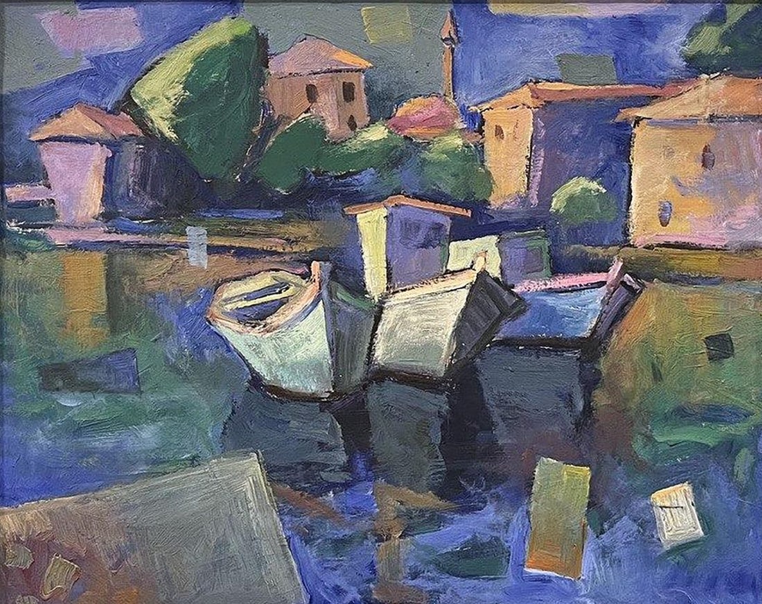 Oil painting Harbor Oleksandr Andreev: Title: Oil painting Harbor Oleksandr Andreev Description: No.Galler 116*** ABOUT THIS PAINTING **** TITLE: "Harbor"* ARTISTS: Oleksandr Andreev* SIZE: 40x50 cm/15.74x19.68 inches'* SIZE WITH FRAME: 60