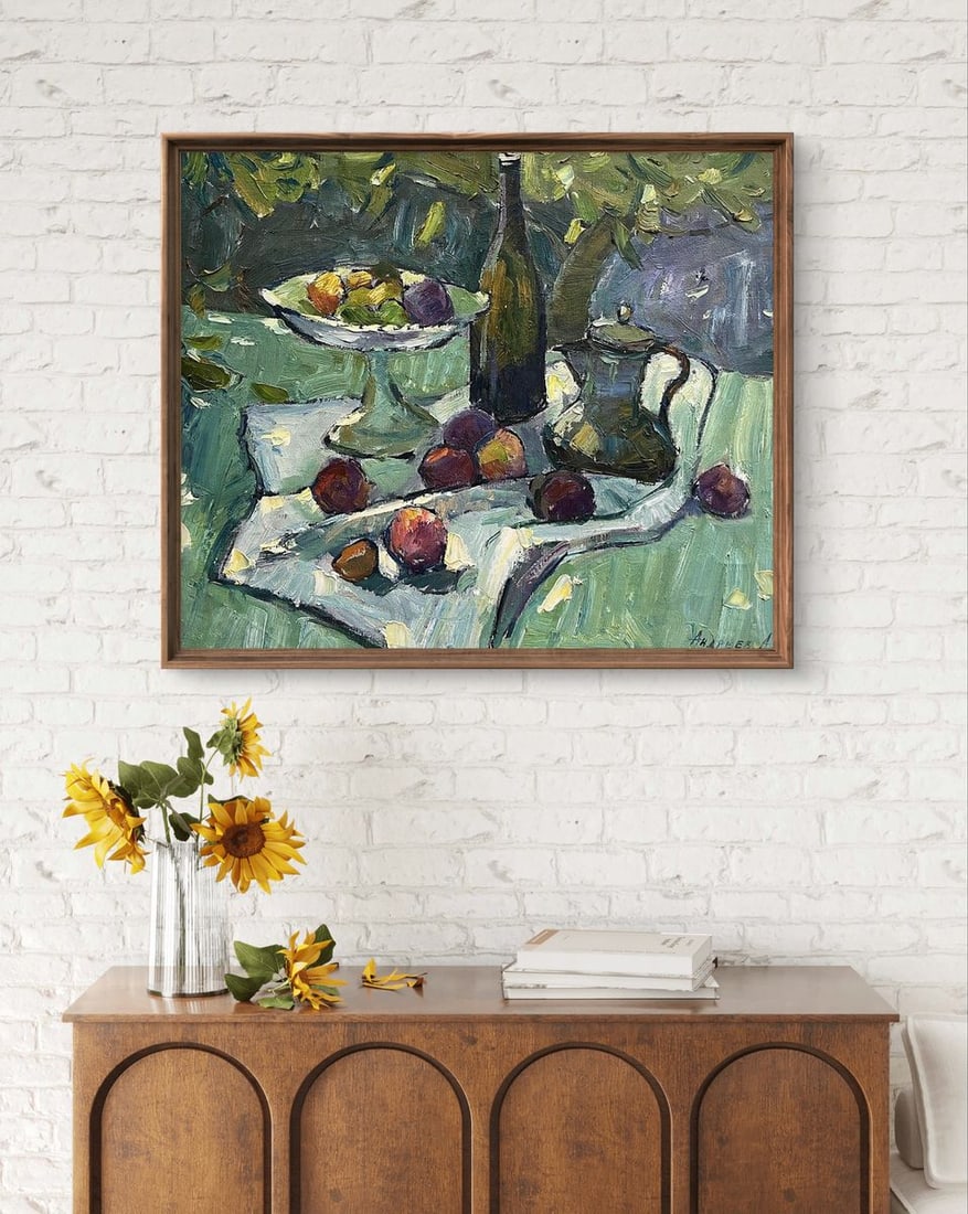 Oil painting Still life with fruits and dishes Oleksandr Andreev - 3