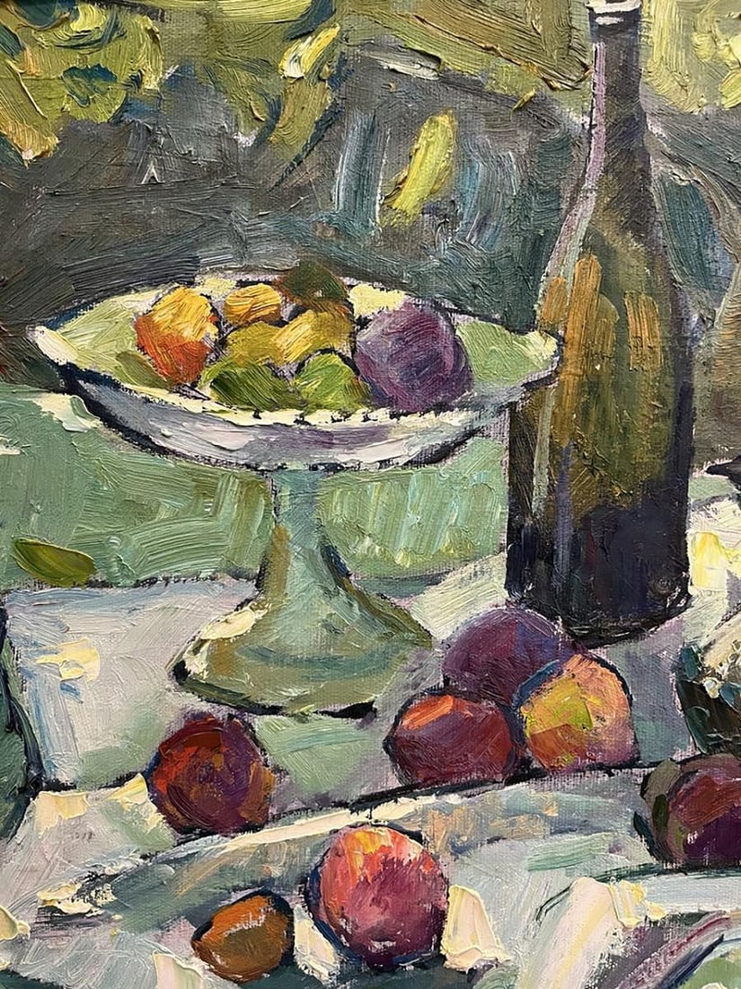 Oil painting Still life with fruits and dishes Oleksandr Andreev - 5