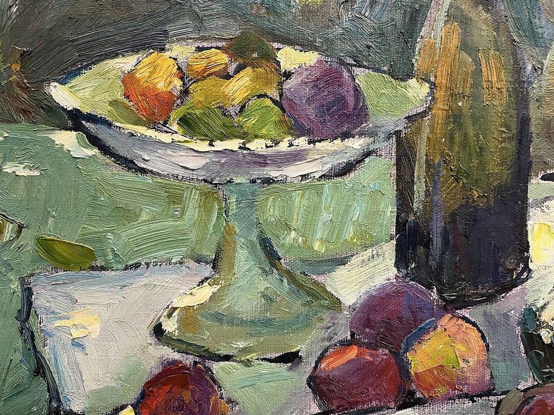 Oil painting Still life with fruits and dishes Oleksandr Andreev - 8