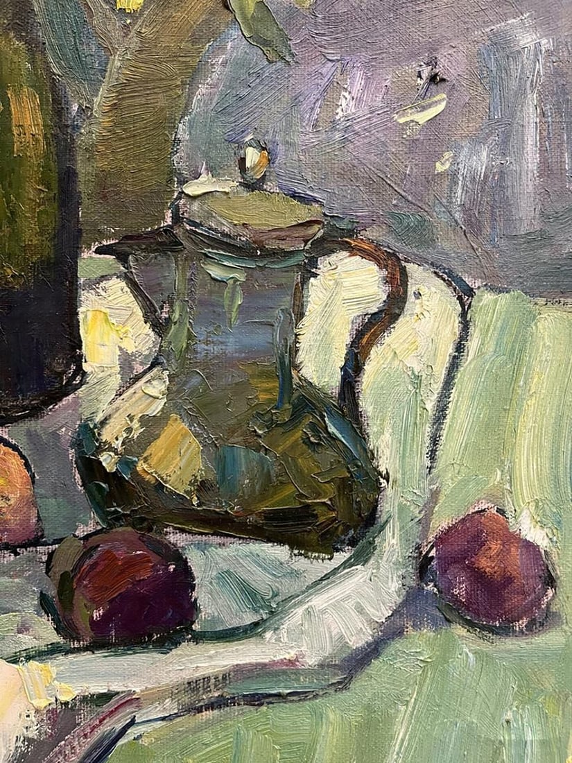 Oil painting Still life with fruits and dishes Oleksandr Andreev - 9