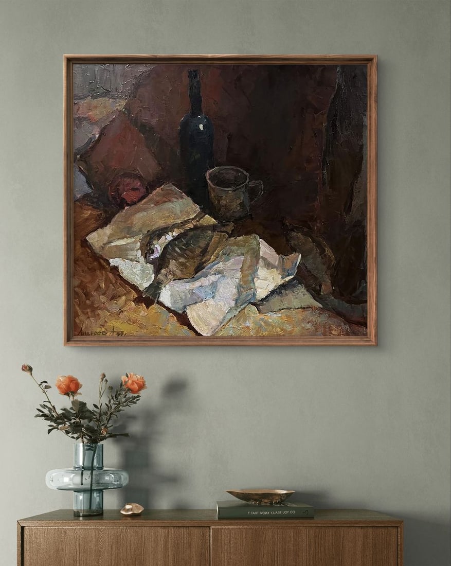 Oil painting Still life with fish Oleksandr Andreev - 2