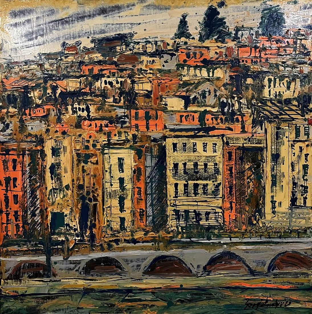 Oil painting Approximation Serhiy Kovalev: Title: Oil painting Approximation Serhiy Kovalev Description: No.Galler 185*** ABOUT THIS PAINTING **** TITLE: "Approximation"* ARTISTS: Serhiy Kovalev* SIZE: 70x70 cm/27.55x27.55 inches'* MEDIUM: oil