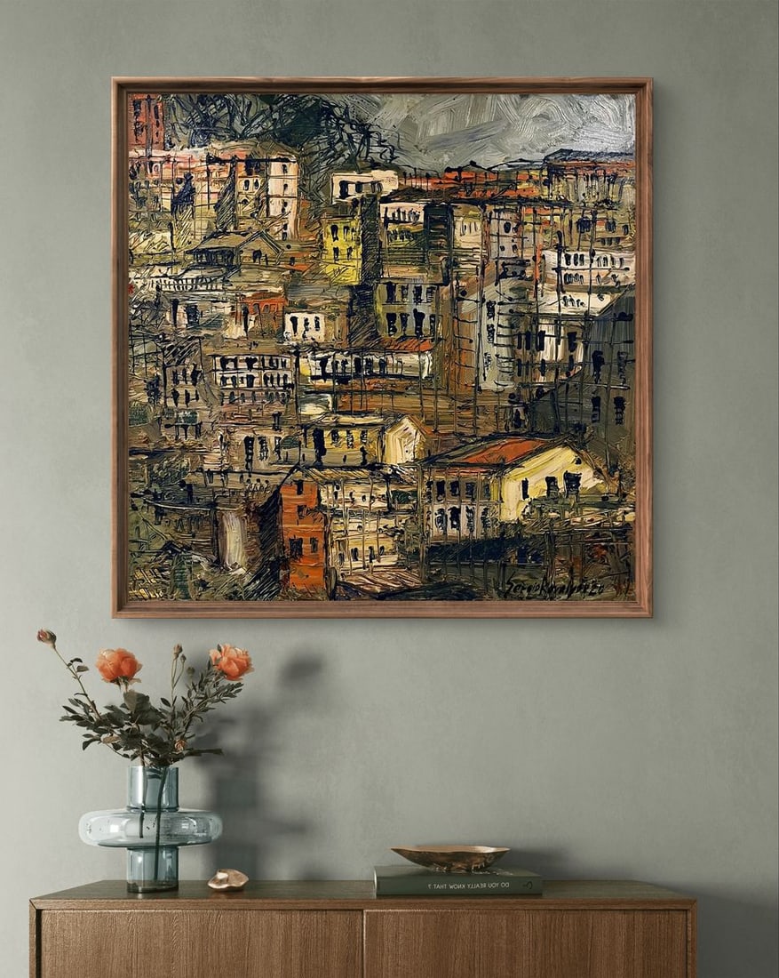 Oil painting A multi level city Serhiy Kovalev - 3