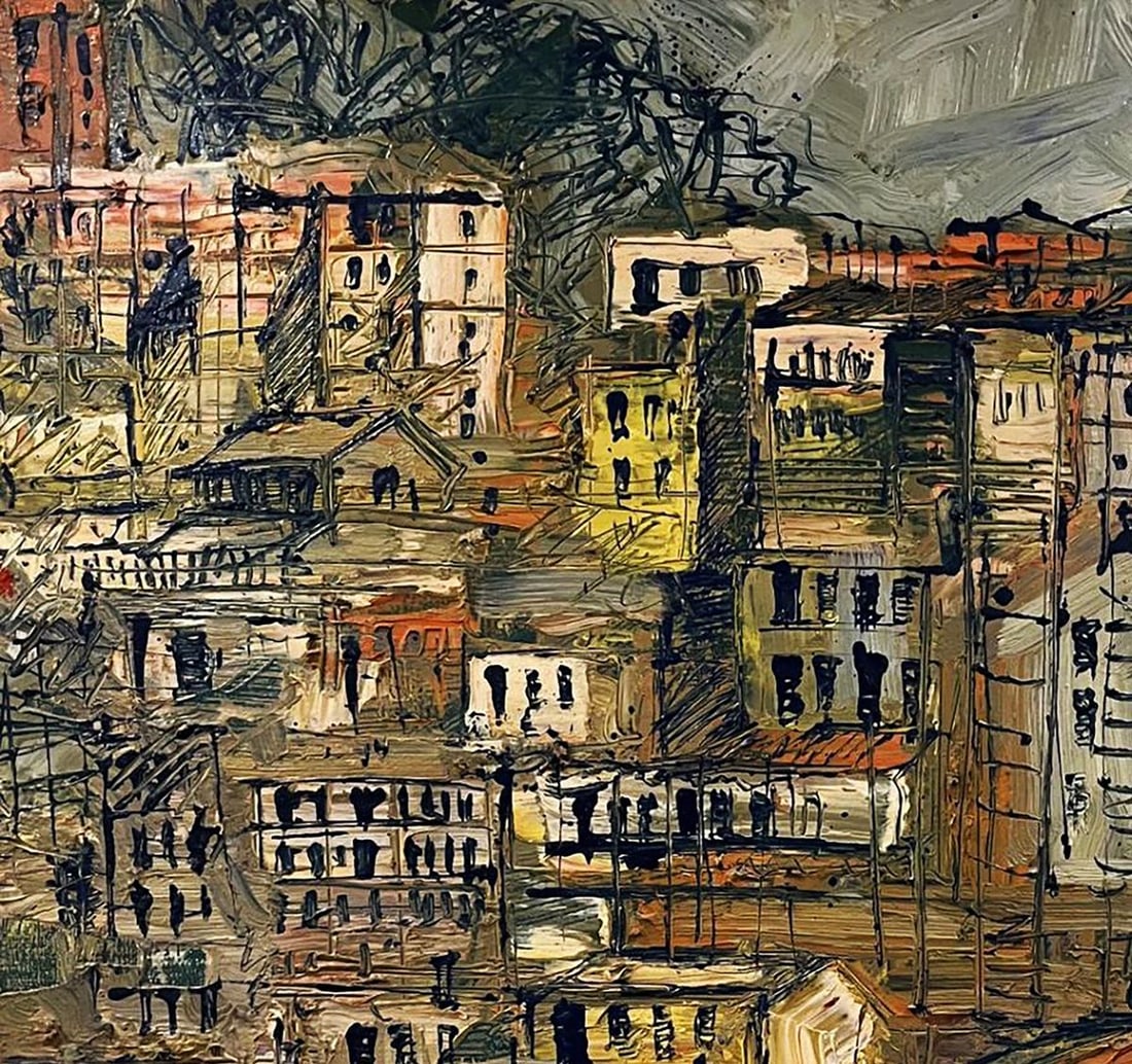 Oil painting A multi level city Serhiy Kovalev - 4