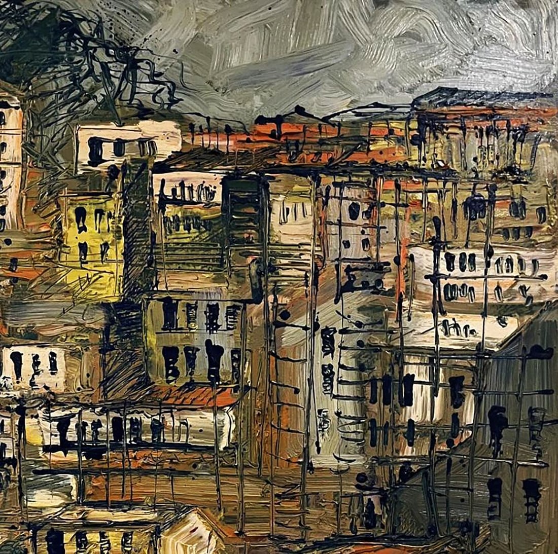 Oil painting A multi level city Serhiy Kovalev - 5