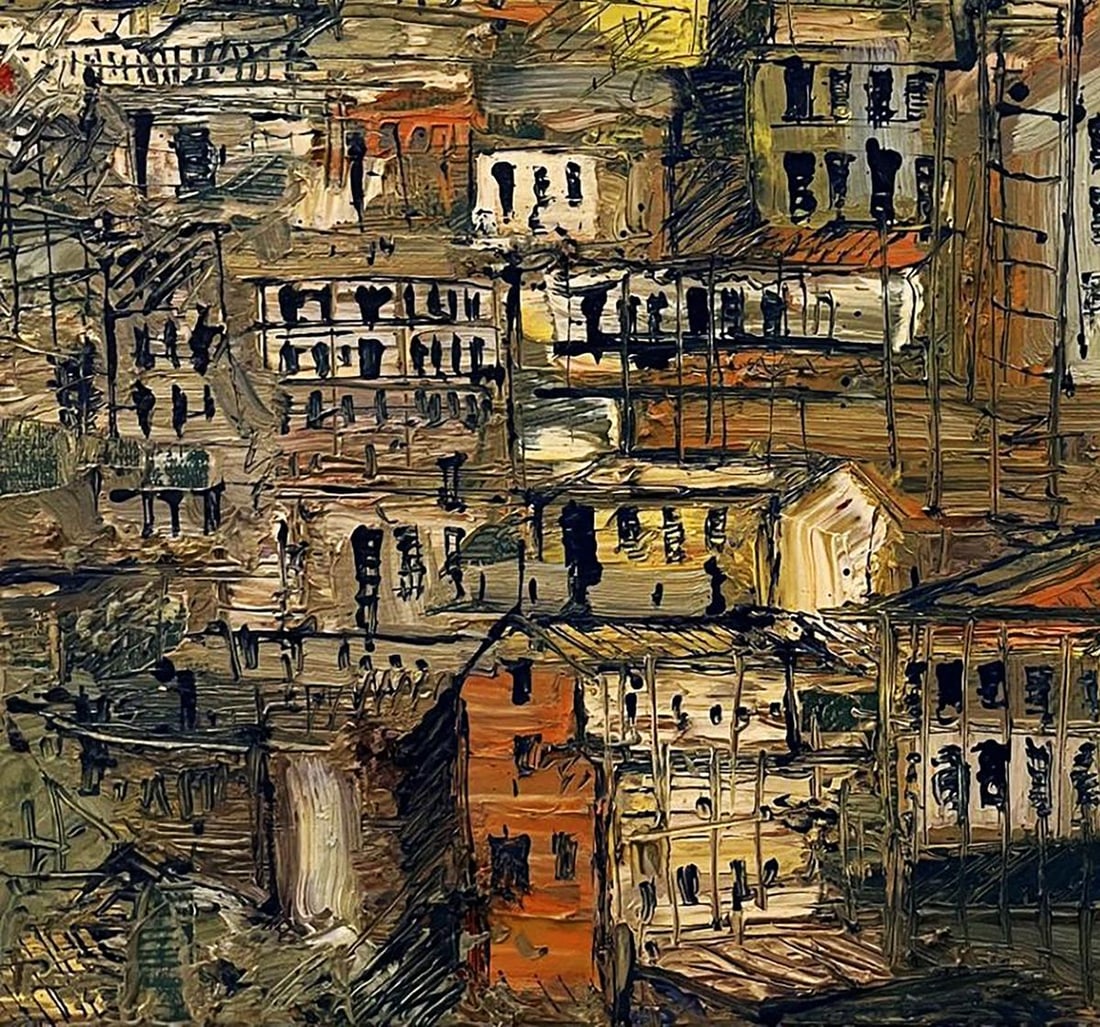Oil painting A multi level city Serhiy Kovalev - 6