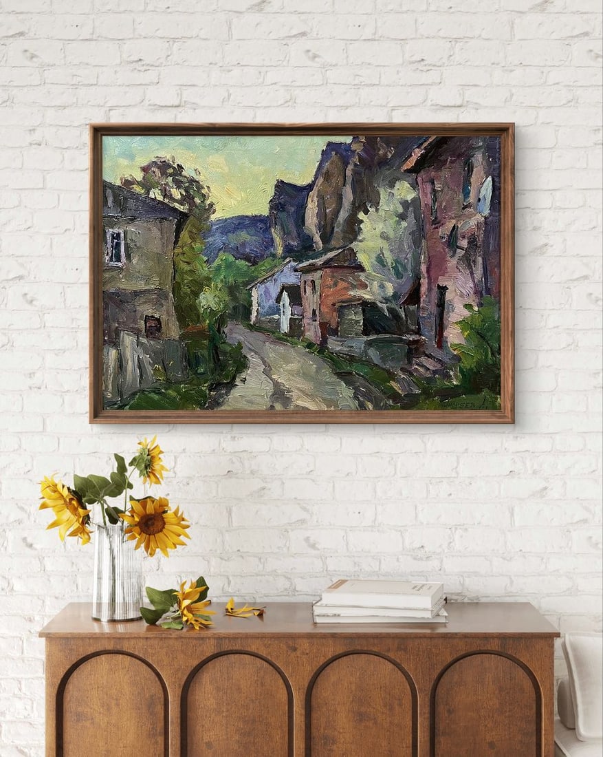 Oil painting The house by the rock Oleksandr Andreev - 4