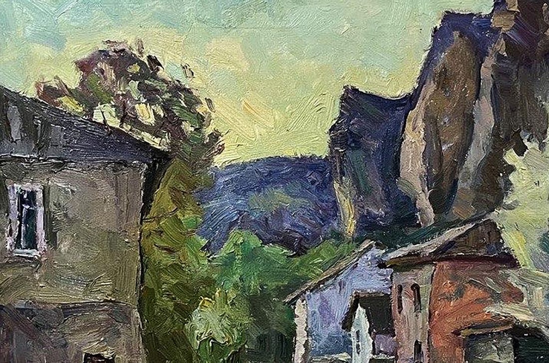 Oil painting The house by the rock Oleksandr Andreev - 5