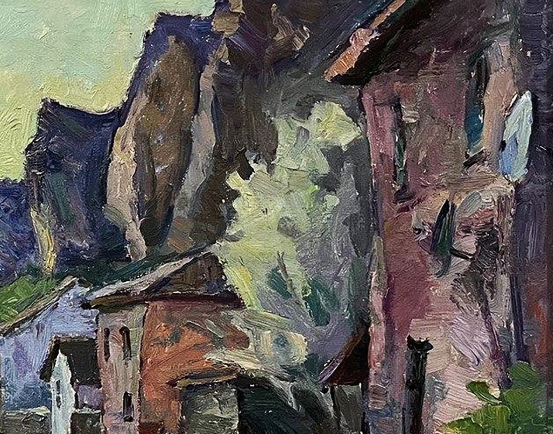 Oil painting The house by the rock Oleksandr Andreev - 6