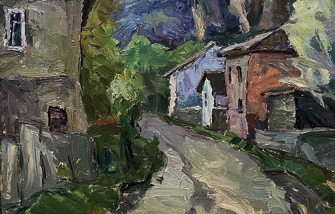 Oil painting The house by the rock Oleksandr Andreev - 7
