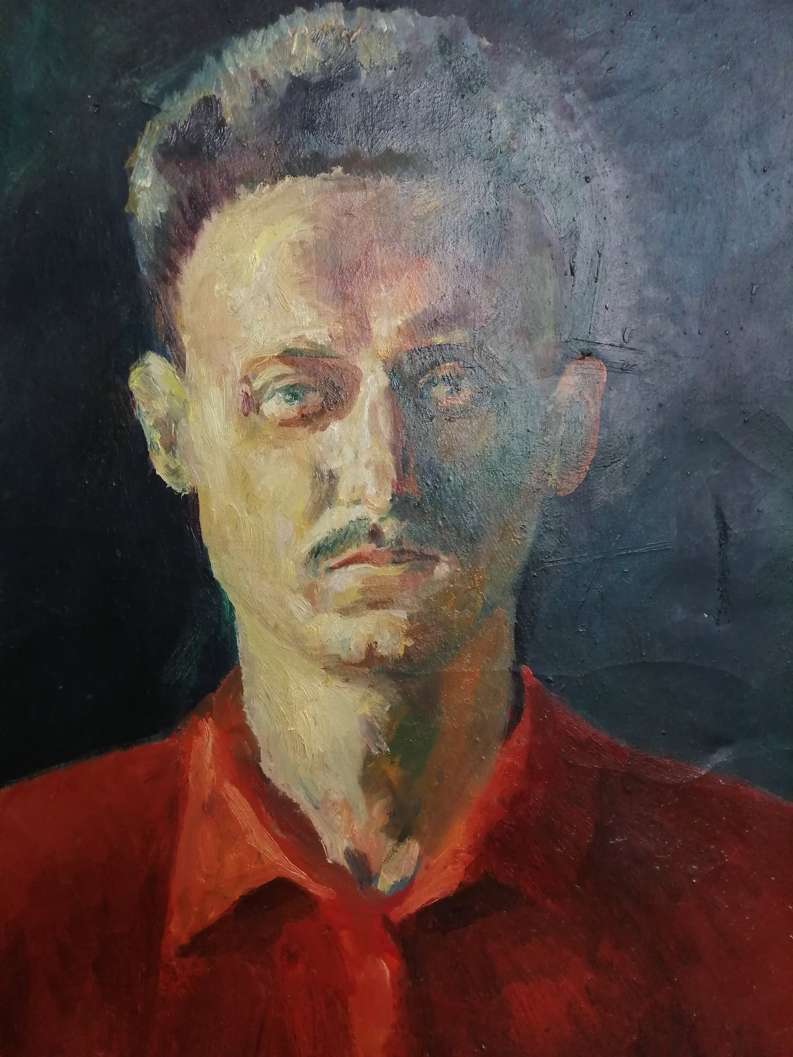 Oil painting self-portrait Vadim Os'onov - 2