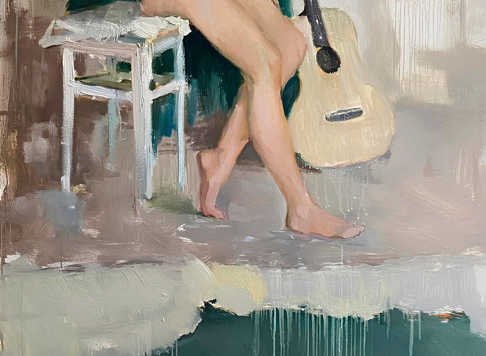 Oil painting Figure girl Yulia D. - 4