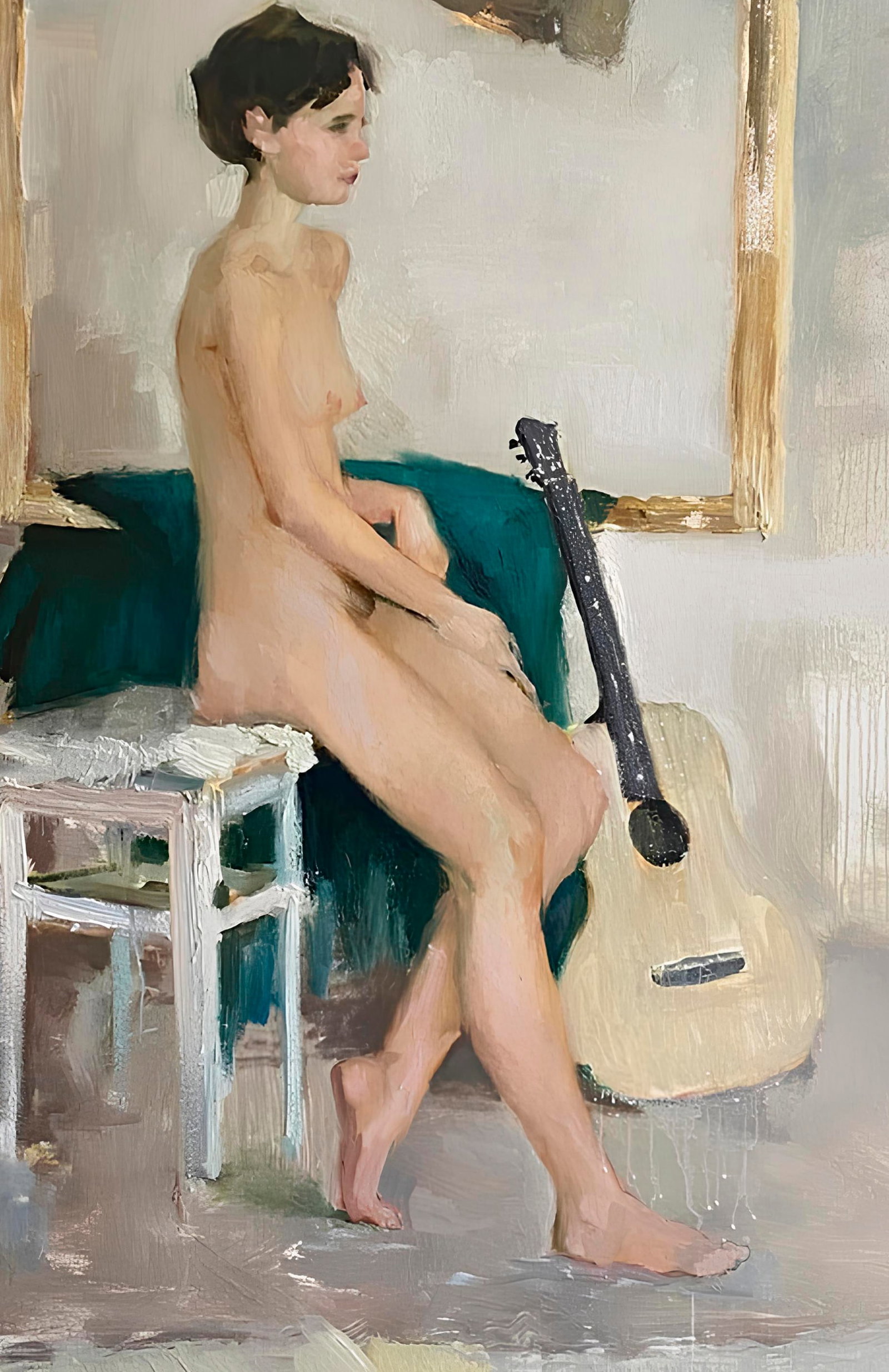 Oil painting Figure girl Yulia D. - 6