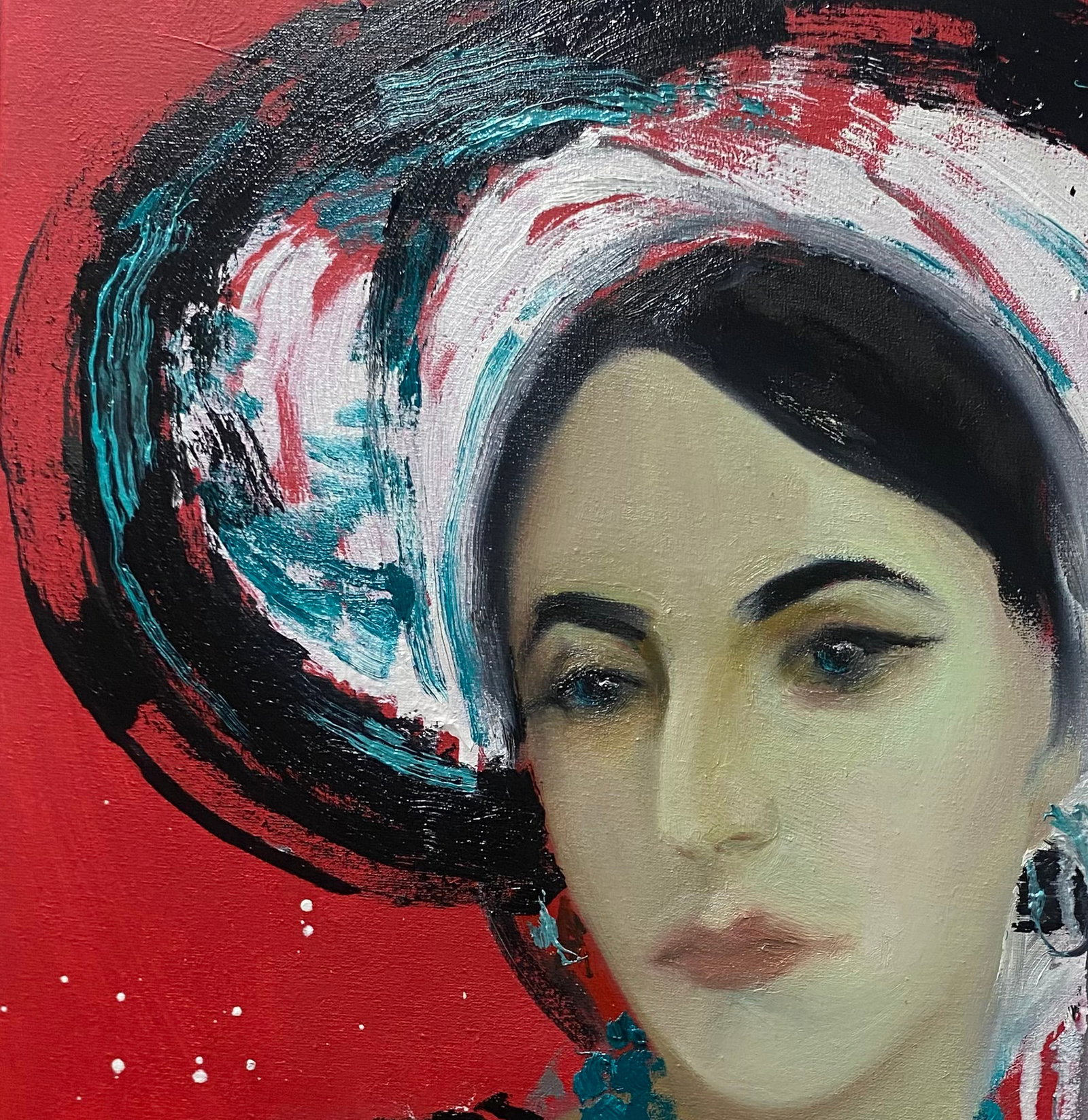 Oil painting Blackout Yulia D. - 2