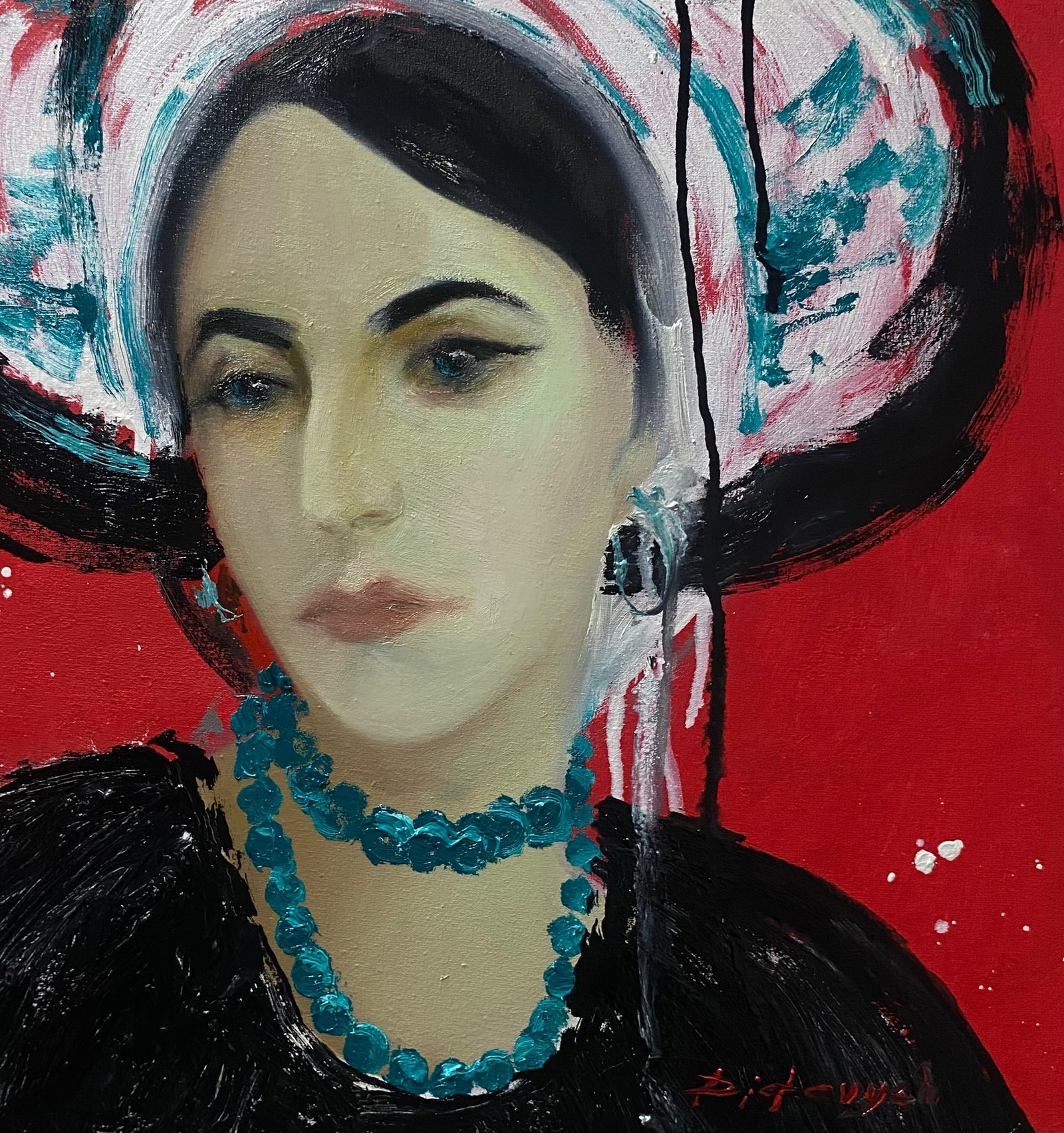 Oil painting Blackout Yulia D. - 4