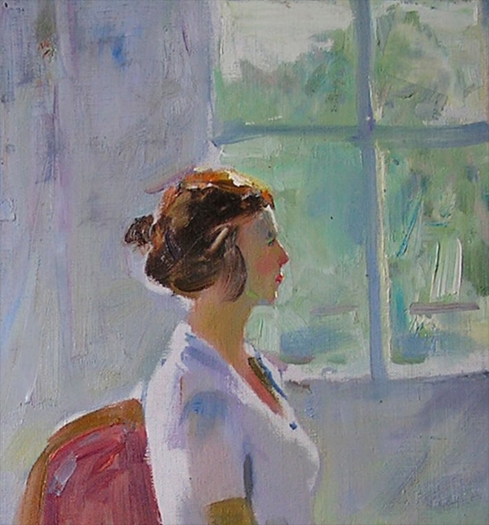 Oil painting On the porch Serg Kovalenko - 4