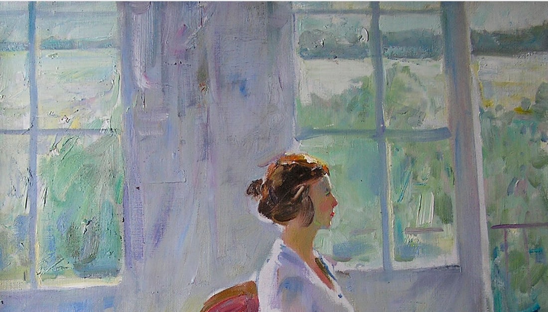 Oil painting On the porch Serg Kovalenko - 8