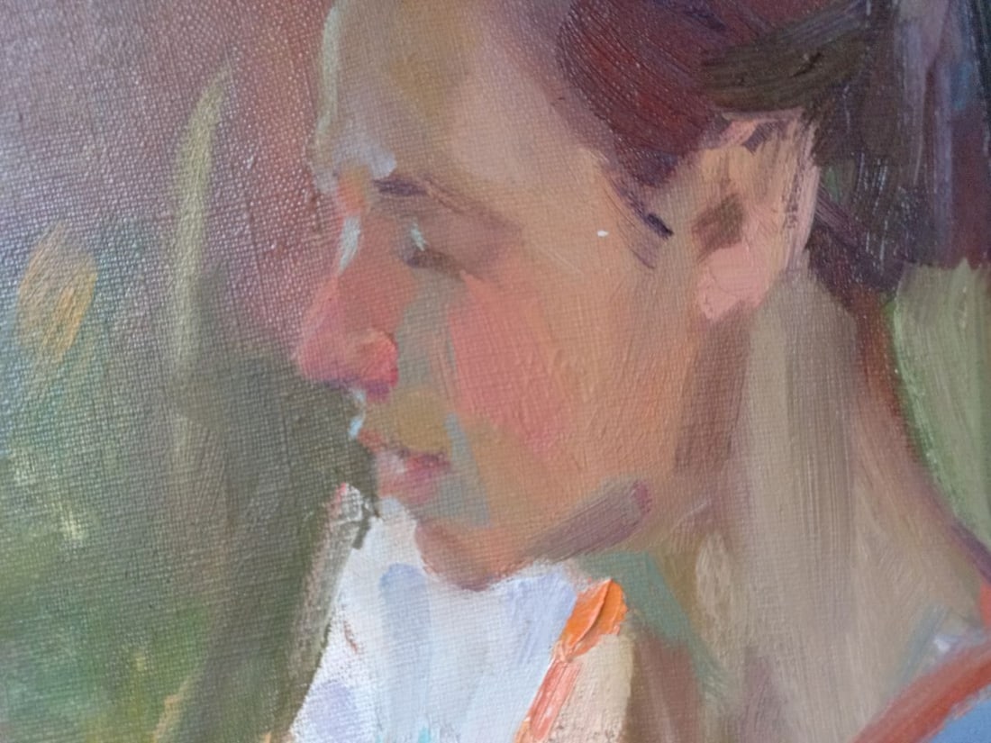 Oil painting Tanyusha dreamed Alex Ditriev - 4