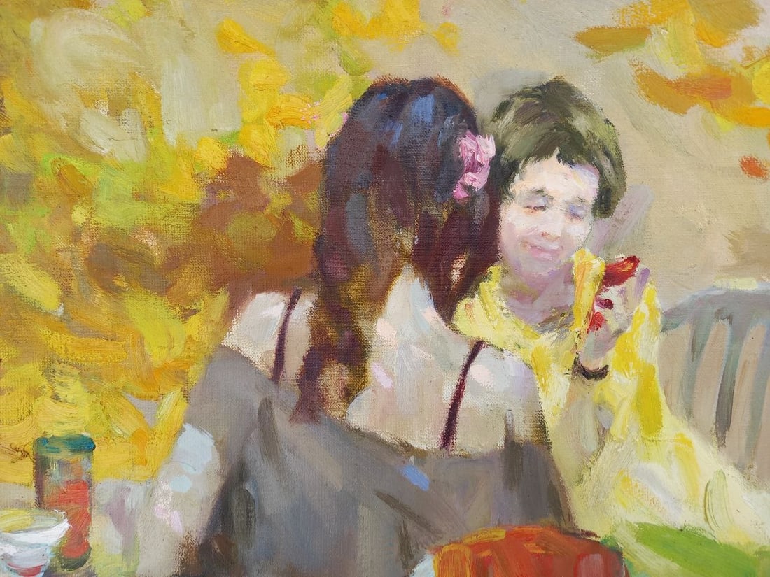 Oil painting Conversation Alex Ditriev - 6