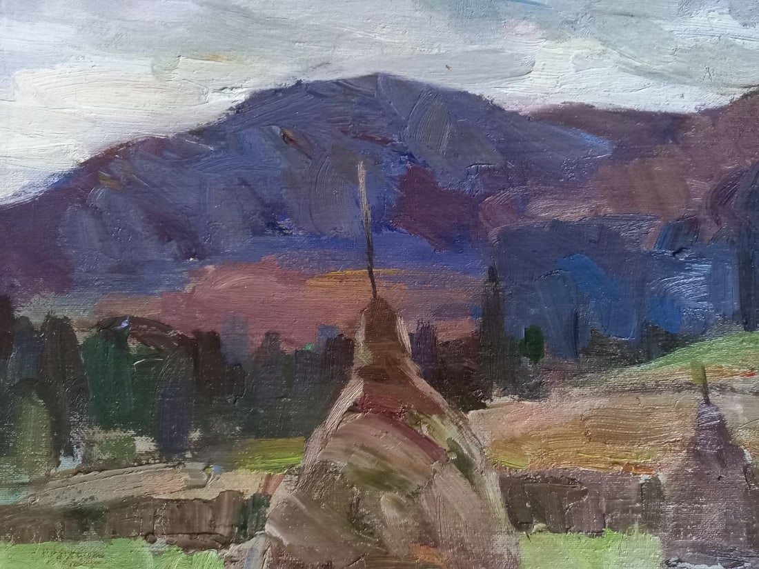 Oil painting Meeting Alex Ditriev - 4