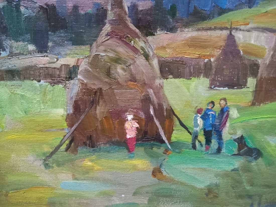 Oil painting Meeting Alex Ditriev - 5
