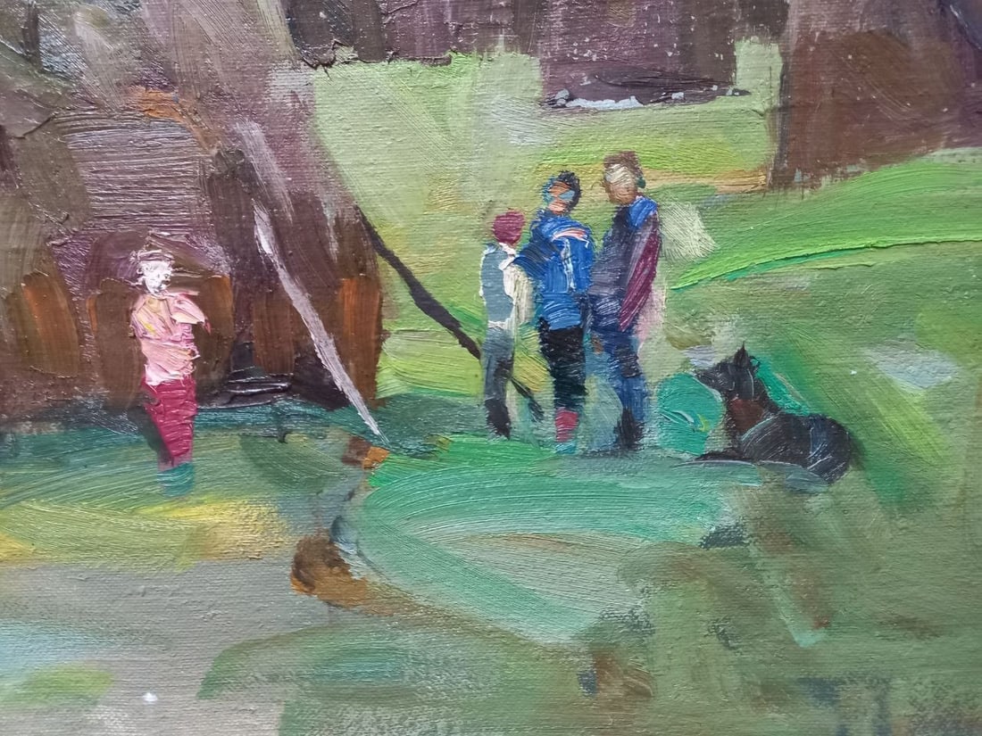 Oil painting Meeting Alex Ditriev - 6