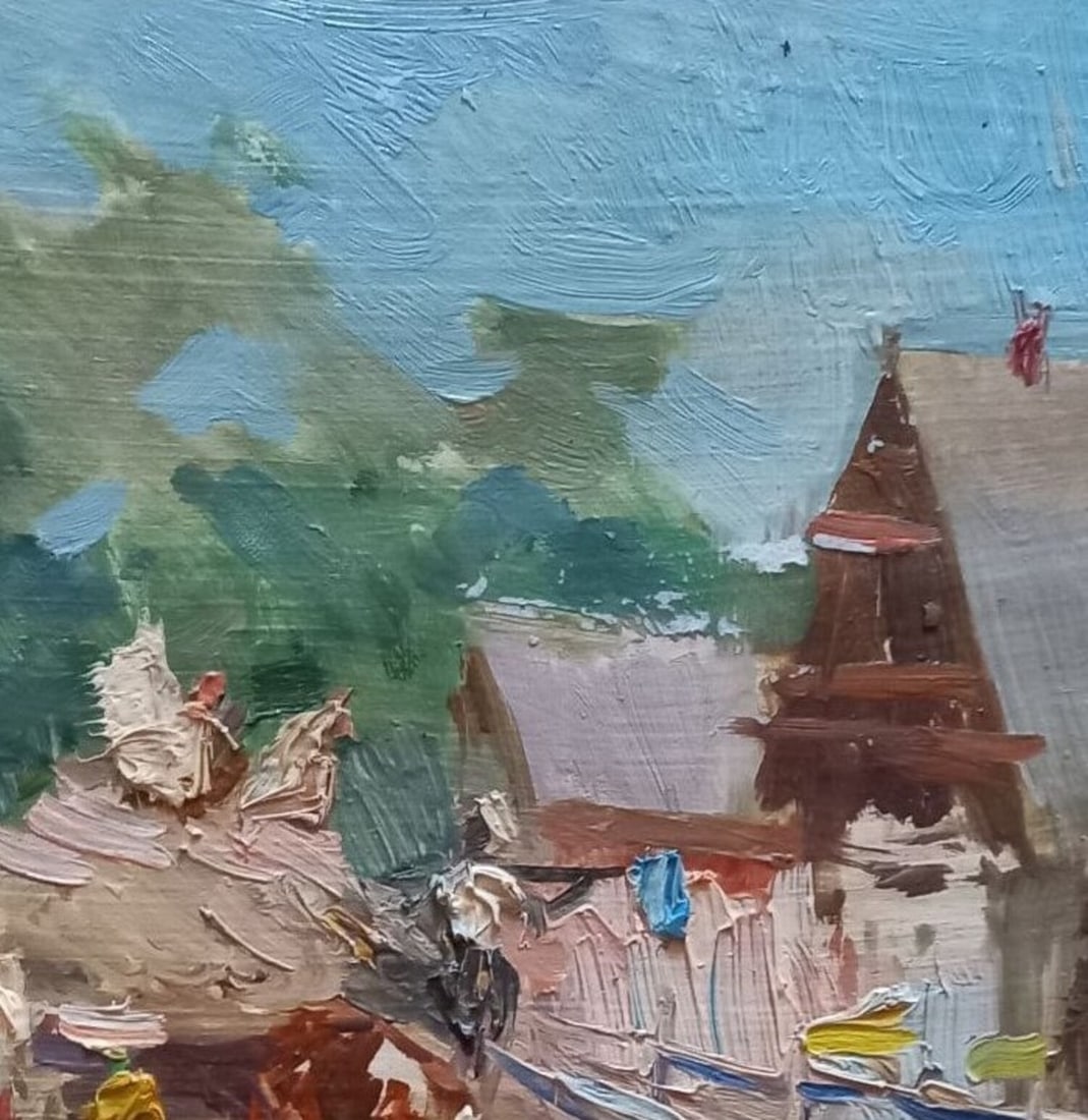 Oil painting In the village Alex Ditriev - 2