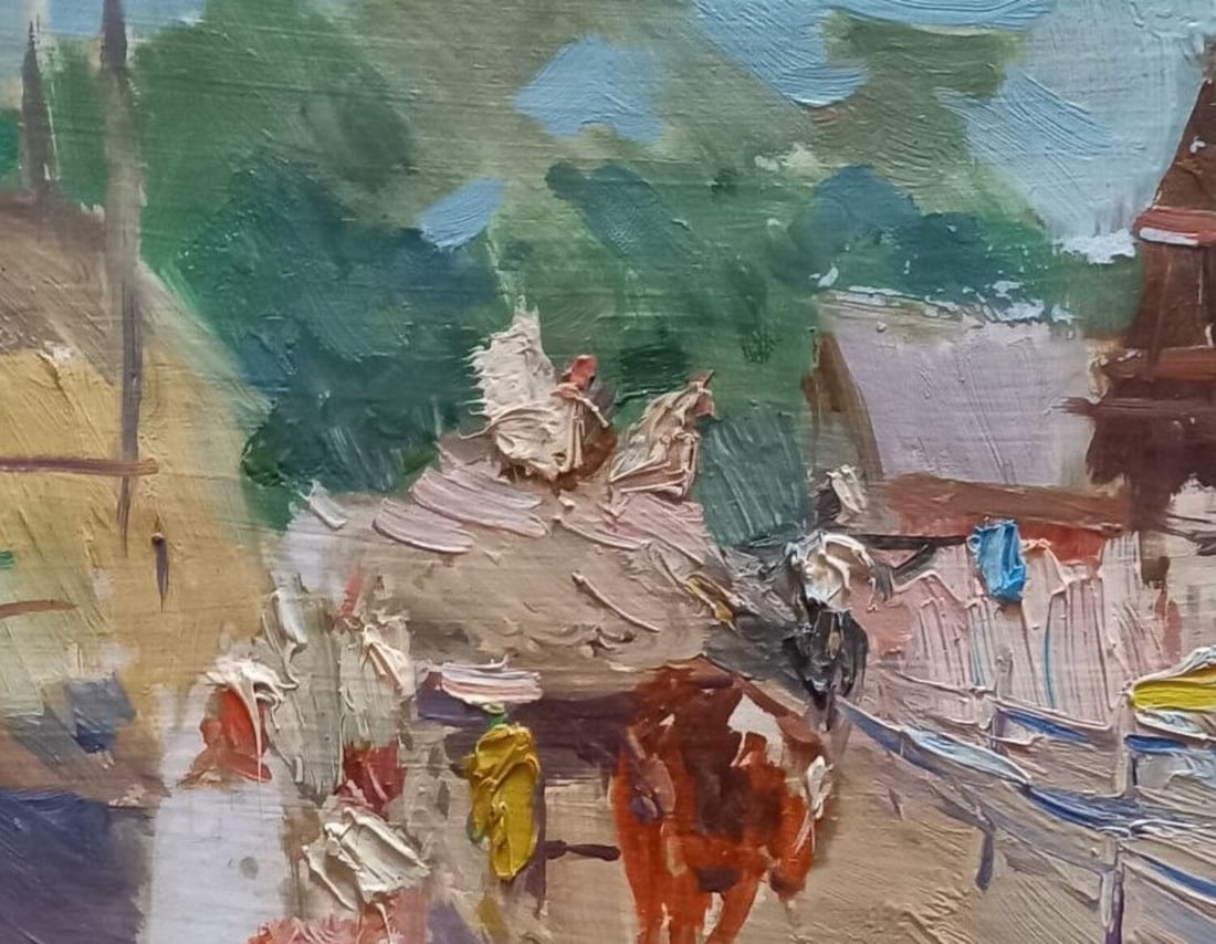 Oil painting In the village Alex Ditriev - 3