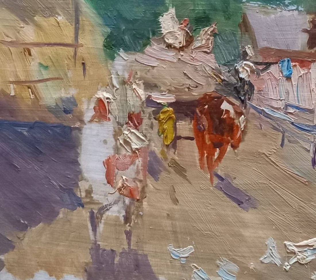 Oil painting In the village Alex Ditriev - 4