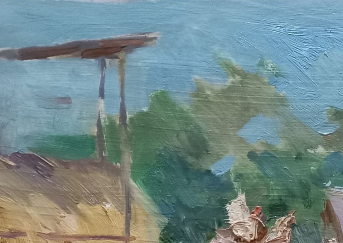 Oil painting In the village Alex Ditriev - 5
