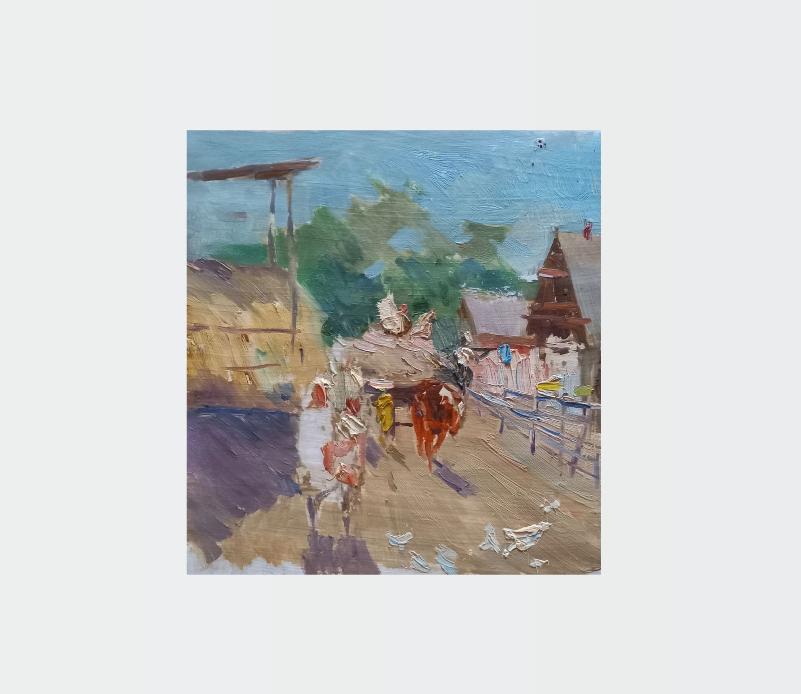 Oil painting In the village Alex Ditriev - 6