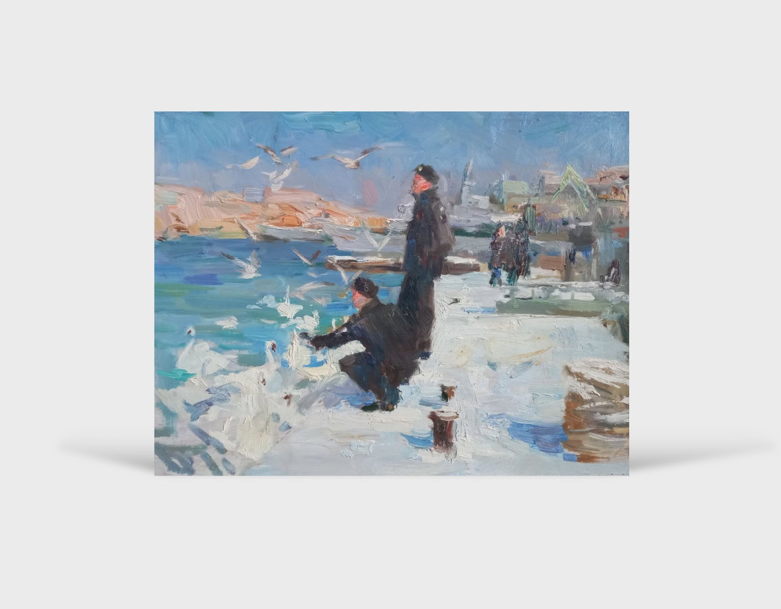 Oil painting On the pier Alex Ditriev - 5