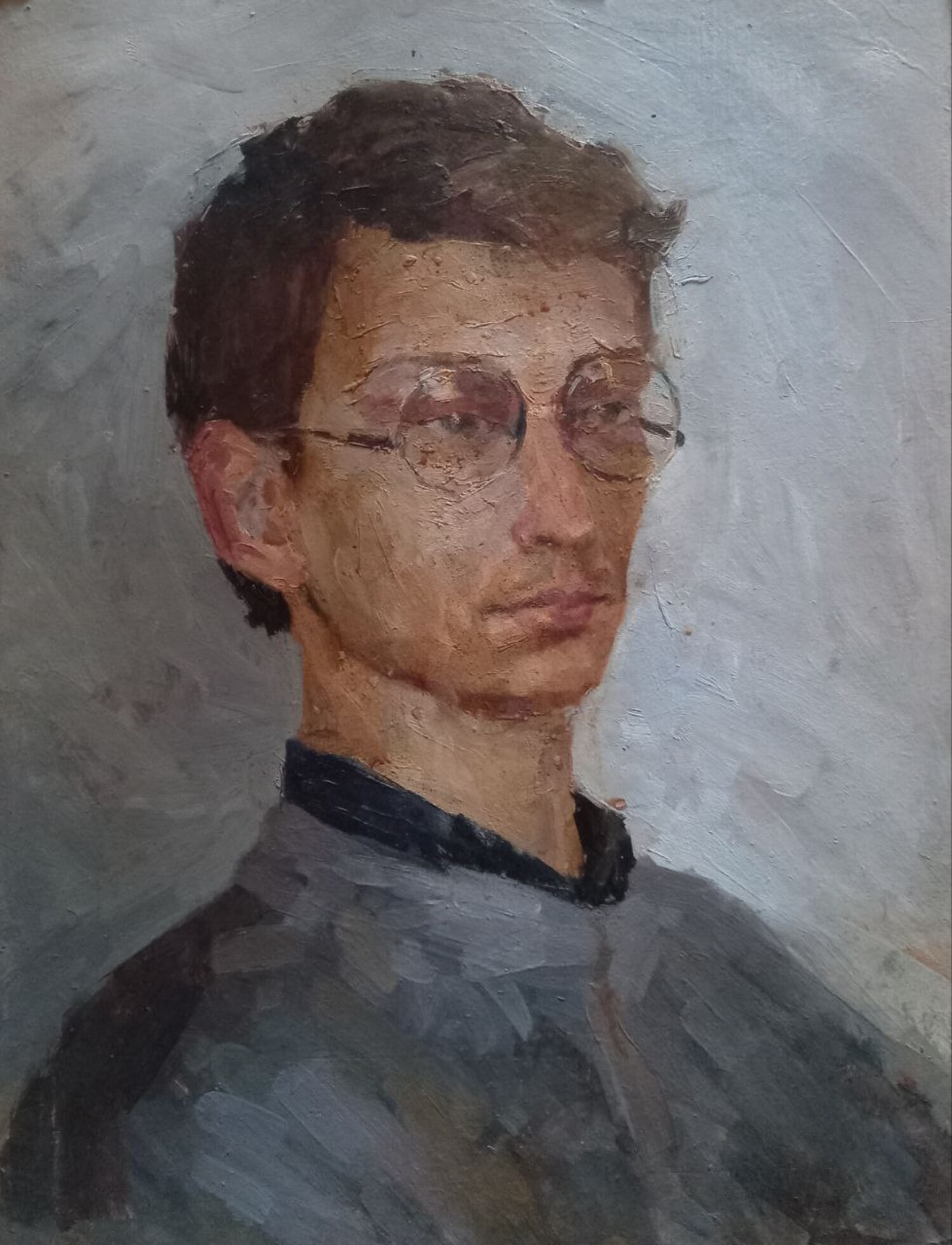 Oil painting Portrait of a friend. Artist Alexander Karol Alex Ditriev: Title: Oil painting Portrait of a friend. Artist Alexander Karol Alex Ditriev Description: 454AD Painter: Alex Ditriev S?ze: 50x39 cm/ 19.68x15.35 inches Components: oil, cardboard Original painting f