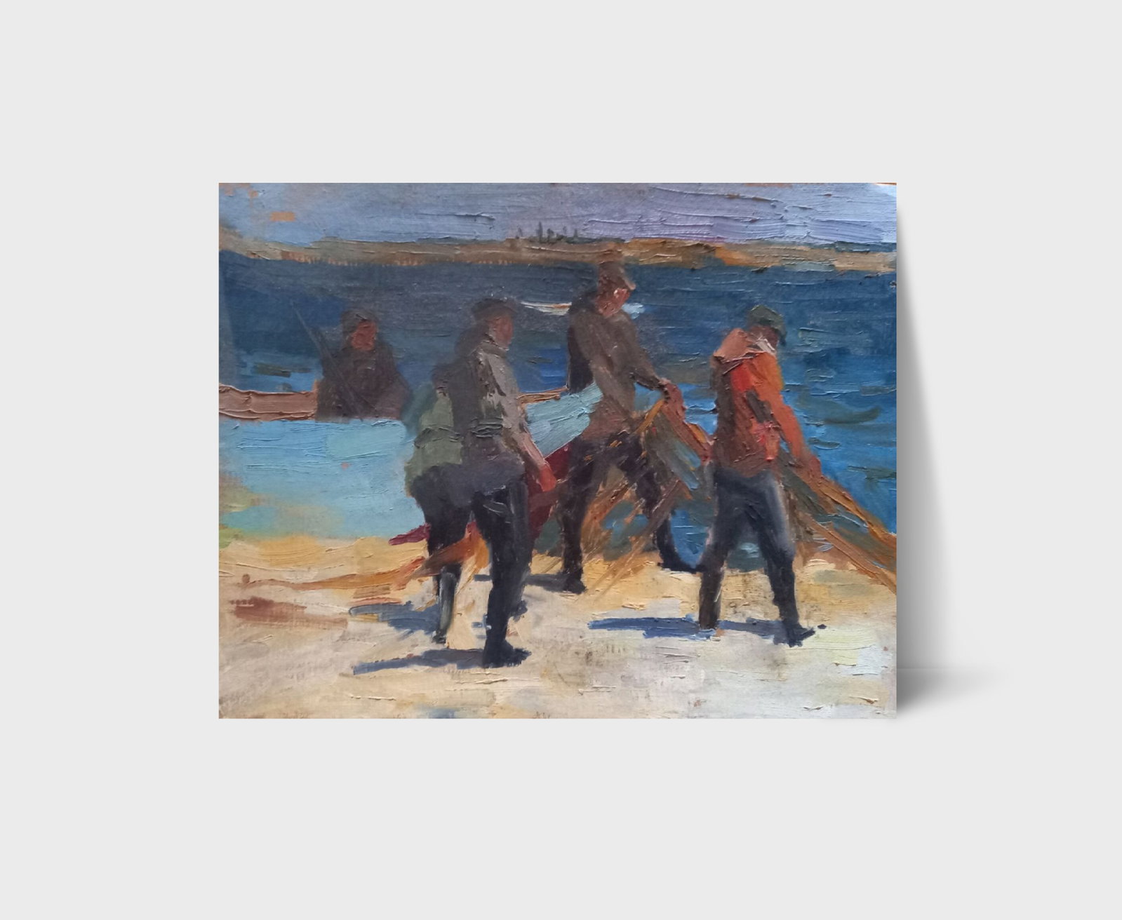 Oil painting Fishermen Alex Ditriev - 6