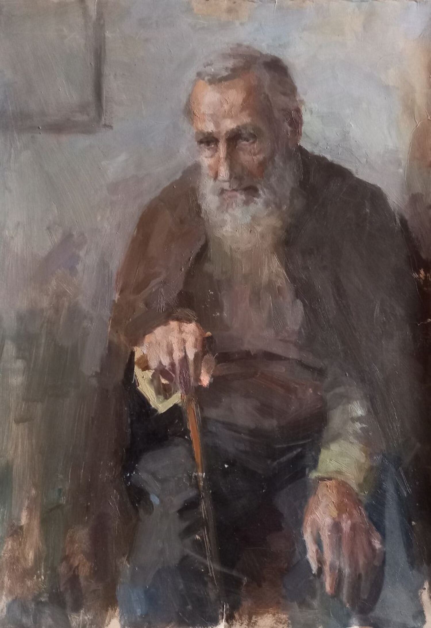Oil painting Old man Alex Ditriev (1 of 6)