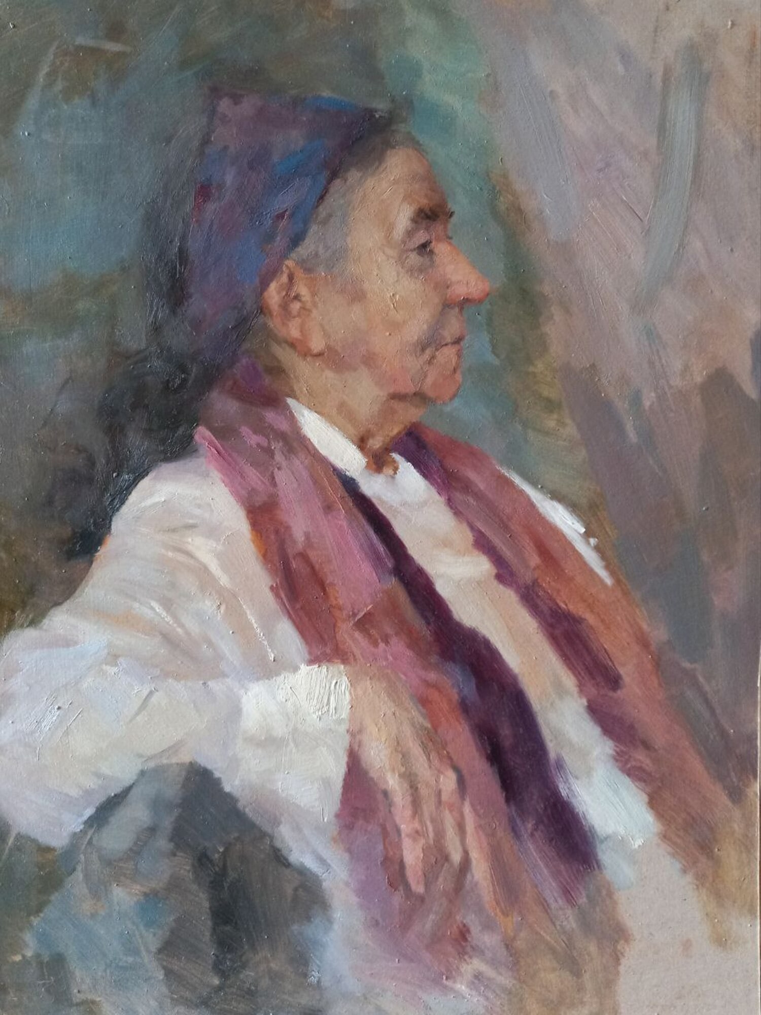 Oil painting Model Alex Ditriev: Title: Oil painting Model Alex Ditriev Description: 537AD Painter: Alex Ditriev S?ze:65x50 cm/ 25.59x19.68 inches Components: oil, cardboard Original painting from our collection ERA: Short informatio