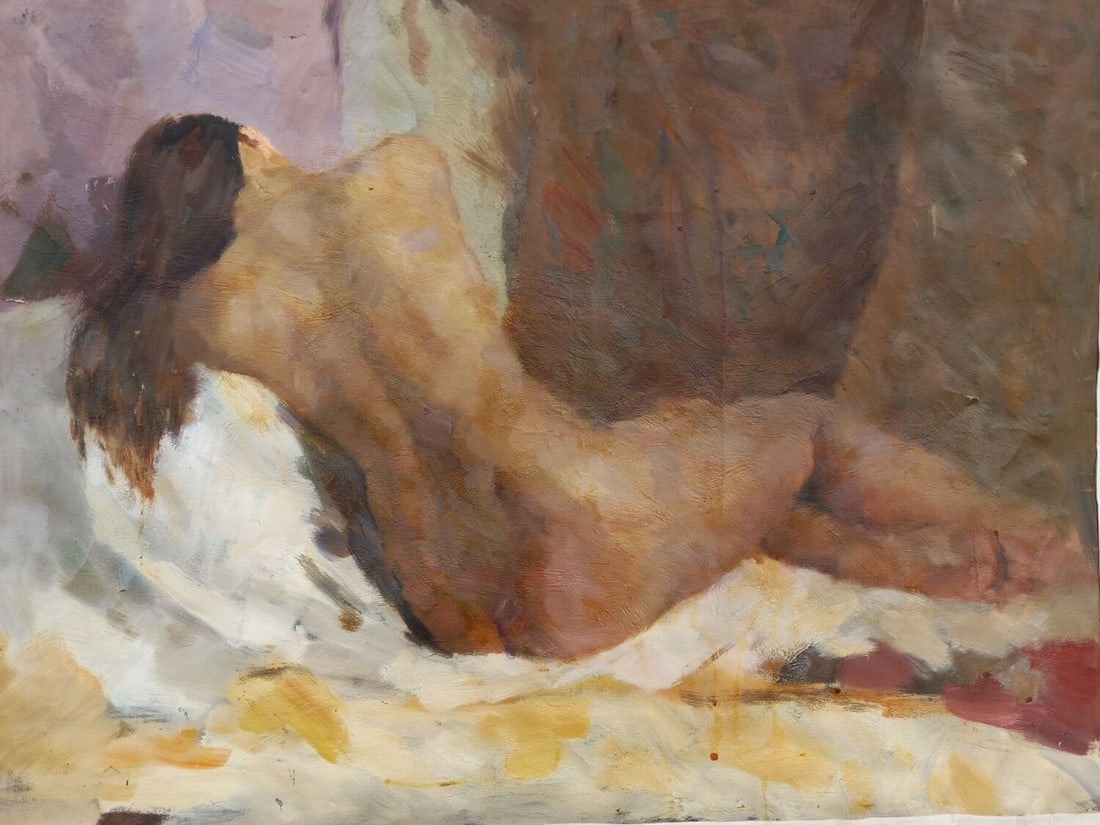 Oil painting Figure Alex Ditriev: Title: Oil painting Figure Alex Ditriev Description: 547AD Painter: Alex Ditriev S?ze:60x80 cm/ 23.62x31.49 inches Components: oil, canvas Original painting from our collection ERA: Short information: