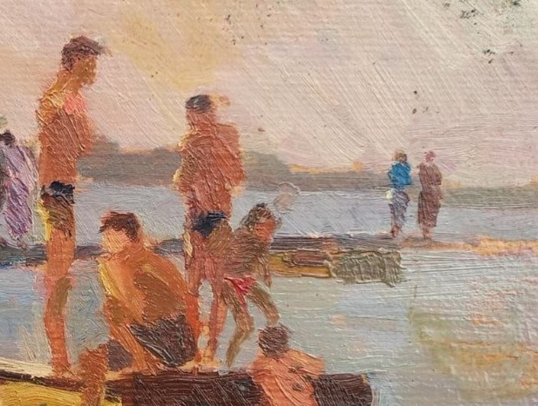 Oil painting City Beach Alex Ditriev - 2
