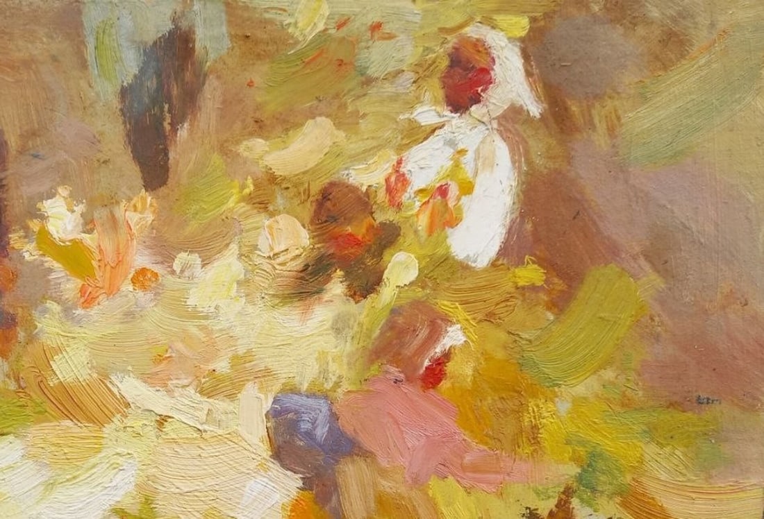Oil painting Harvesting Alex Ditriev - 2