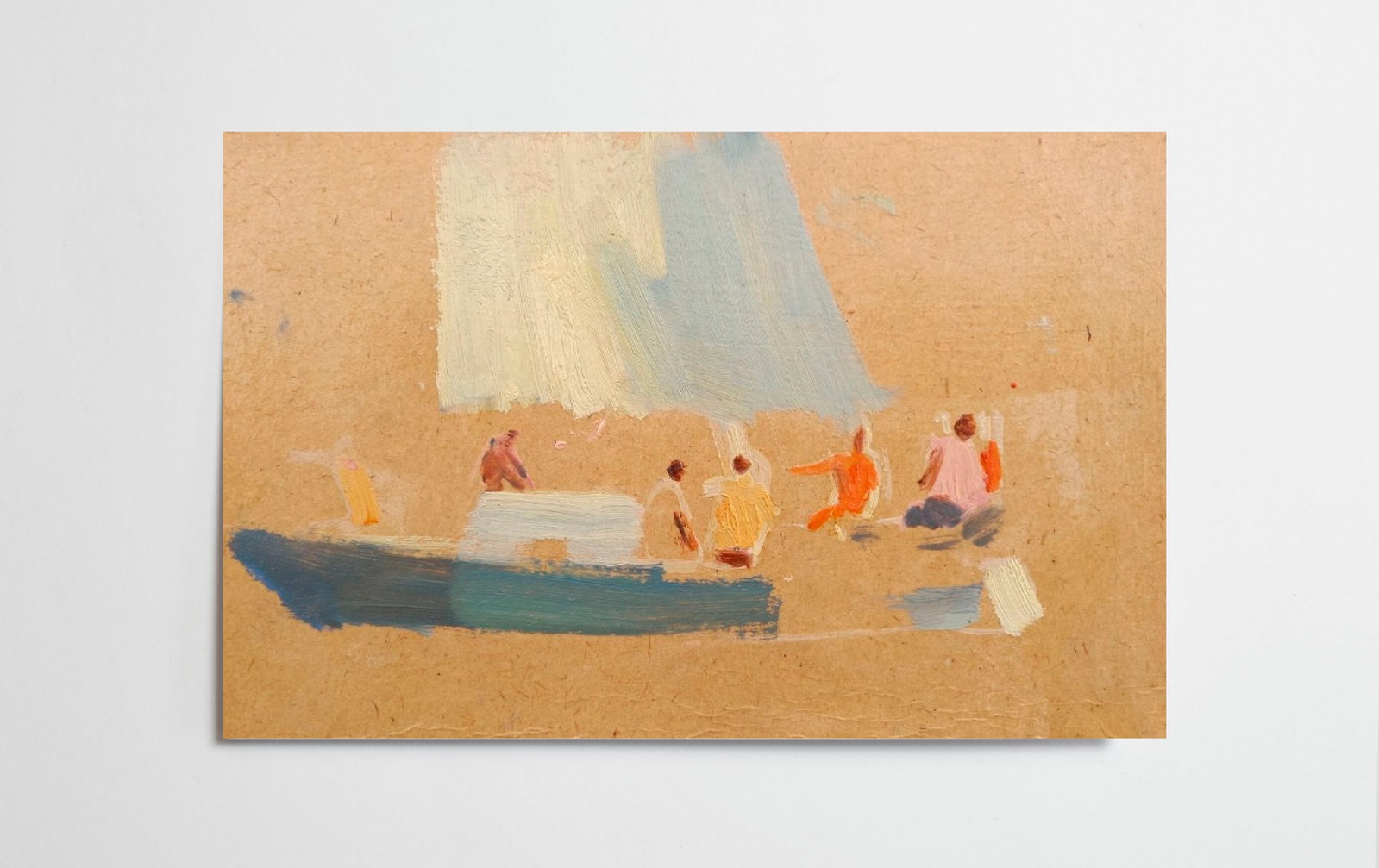 Oil painting On a yacht Alex Ditriev - 6