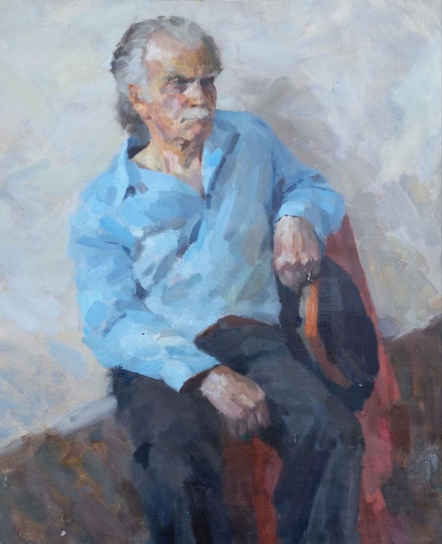 Oil painting Portrait of a man Alex Ditriev (1 of 8)