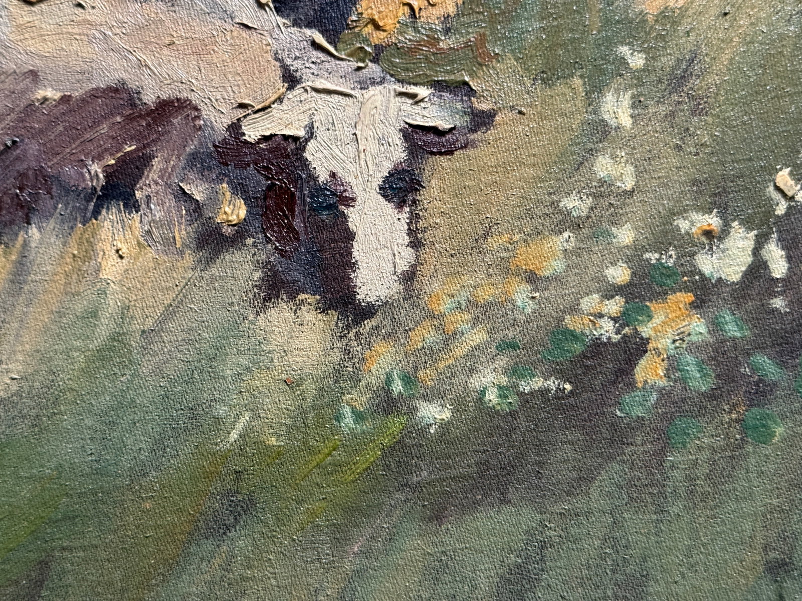 Oil painting with frame sheep K. Leonid - 5