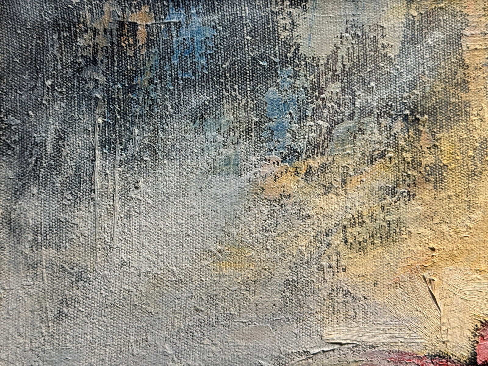Abstract Oil painting with frame Nu K. Leonid - 3