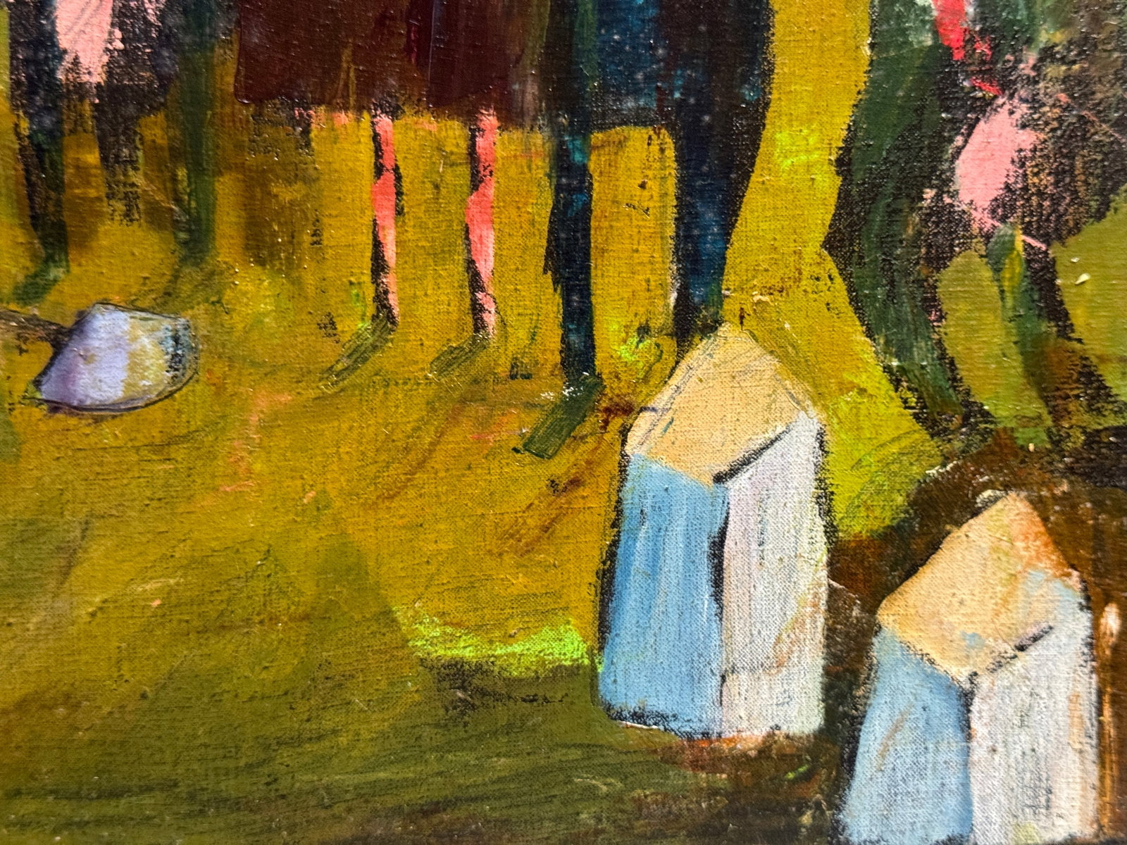 Oil painting with frame Road signs K. Leonid - 6