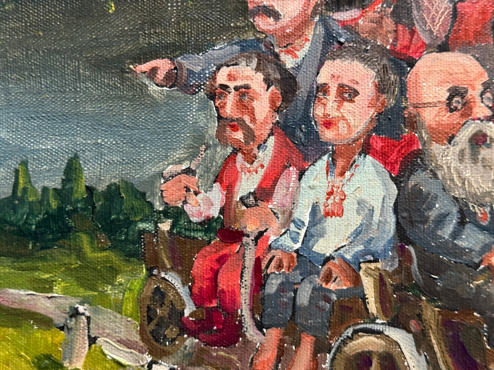 Oil painting with frame To Europe K. Leonid - 7